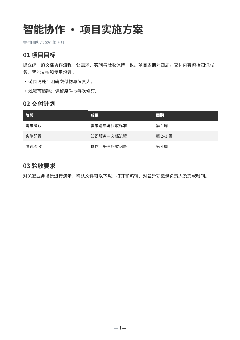正式文书样式